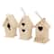 6 Pack: Assorted 8&#x22; Unfinished Wood Birdhouse by Make Market&#xAE;